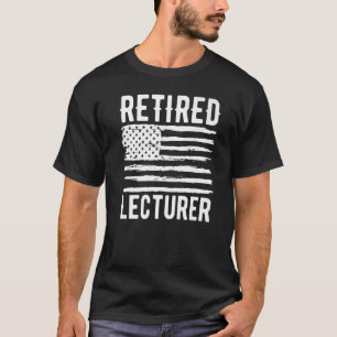 T-shirt Professeur retraité Profession drapeau américain P