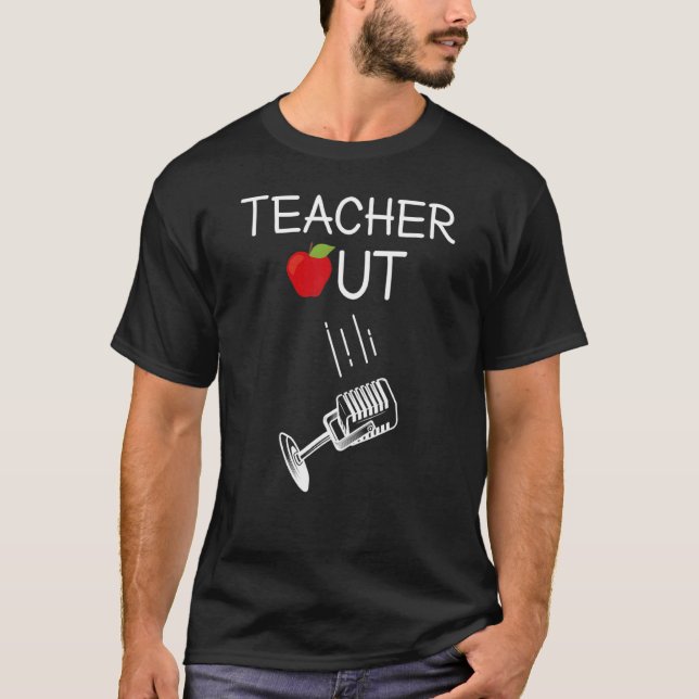 T-shirt Professeur Retraité Sortir Mic Départ Retraite Fin (Devant)
