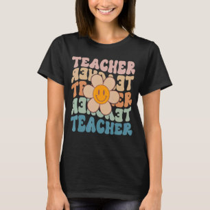 T-shirt Professeur rétro Daisy Colorée école primaire Te
