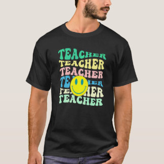 T-shirt Professeur Rétro Inspirant Coloré École Élémentair