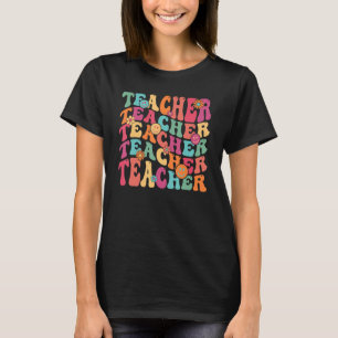 T-shirt Professeur rétro Inspirationnel Coloré Élémentaire