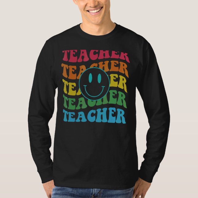 T-shirt Professeur rétro Inspirationnel Coloré Élémentaire (Devant)