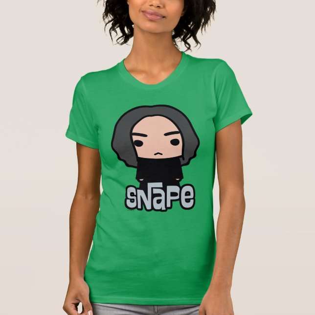 T-shirt Professeur Snape Cartoon Caractère Art (Devant)