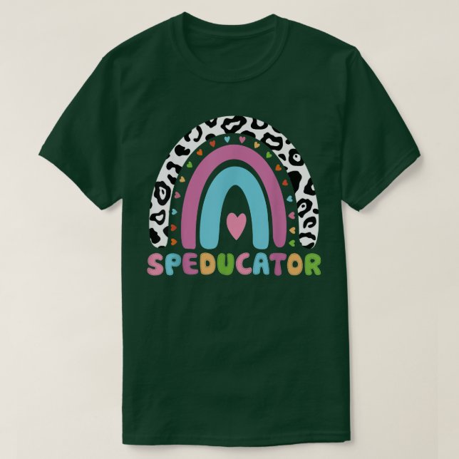 T-shirt Professeur SPEED Rainbow Enseignant enseignement s (Design devant)