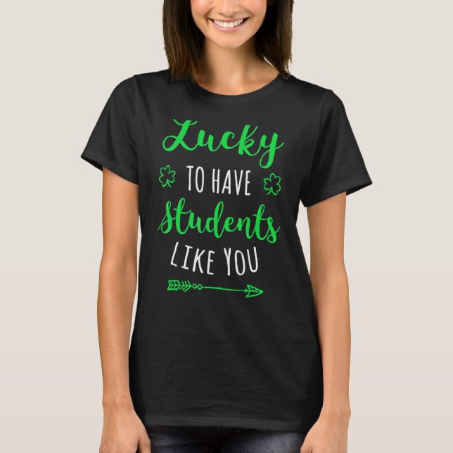T-shirt Professeur St Patrick's Day Chemise Funny School (Devant)
