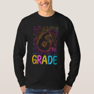 T-shirt Professeur stagiaire de 6e année Tie Dye Retour à