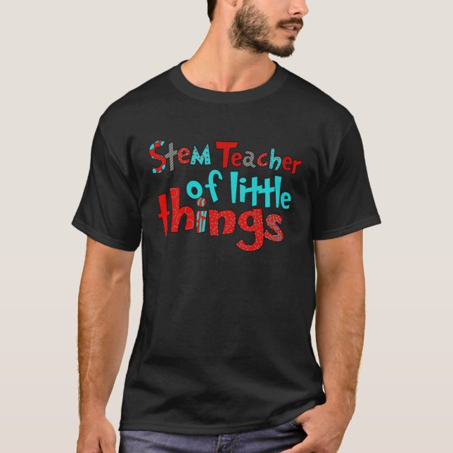 T-shirt Professeur STEM de Little Things Reading  École En (Devant)