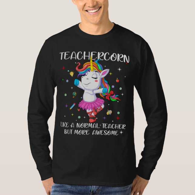 T-shirt professeur unicorn (Devant)