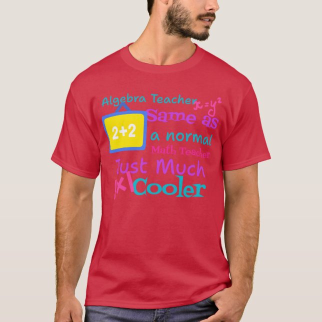 T-shirt ProfesseurdalgèbrecommeunnormalMathteachertsht gar (Devant)