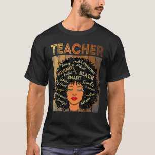 T-shirt Professeure noire afro rétro melanine histoire des