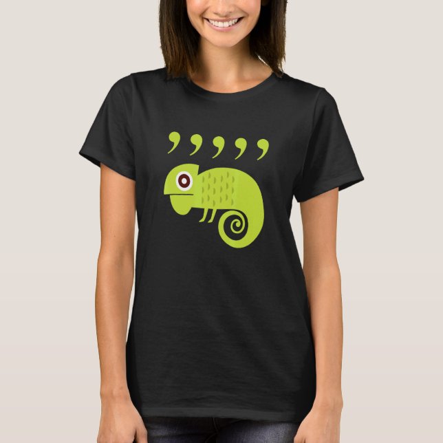 T-shirt Professeurs d'anglais Comma Caméléon 80s (Devant)