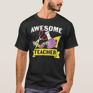 T-shirt Professeurs de Chimie École Niveau Travail Graphiq