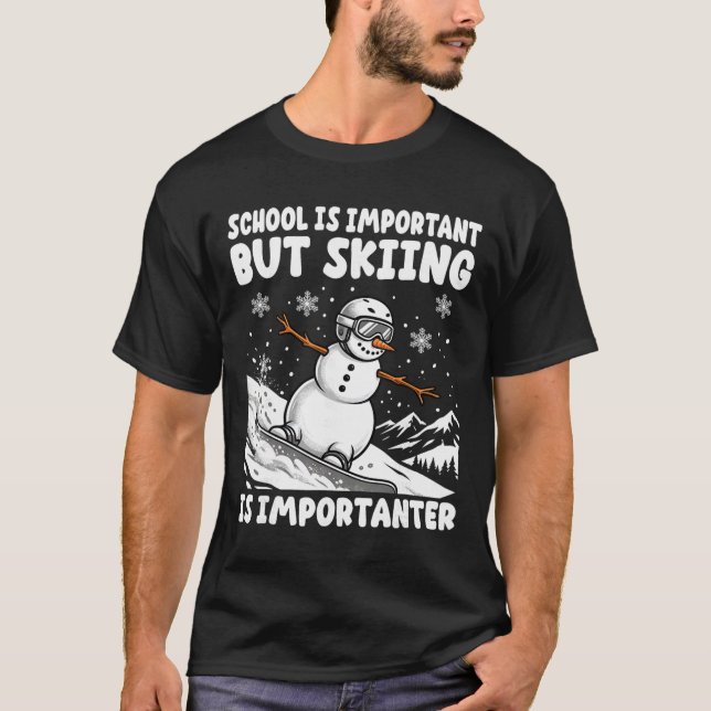 T-shirt Professeurs de ski drôles de ski alpin École de sk (Devant)
