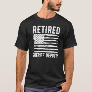 T-shirt Profession adjointe du shérif à la retraite Drapea