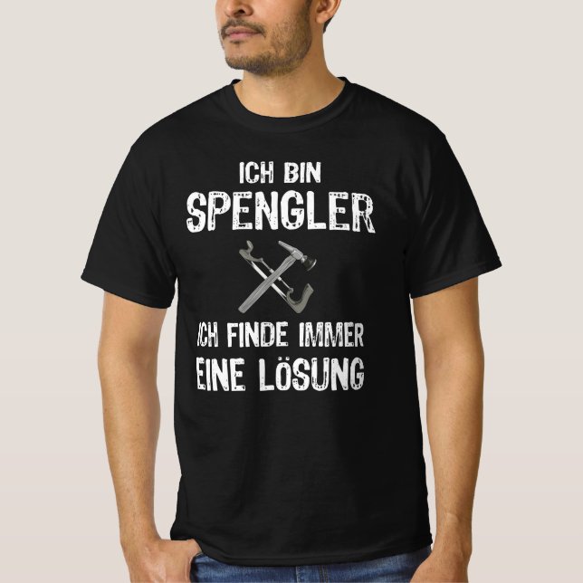 T-shirt Profession de Spengler Karosseriebauer (Devant)