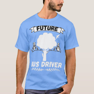 T-shirt Profession future de conducteur d'autobus