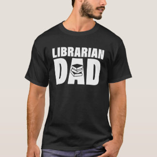 T-shirt Profession métier pour les hommes   Papa bibliothé