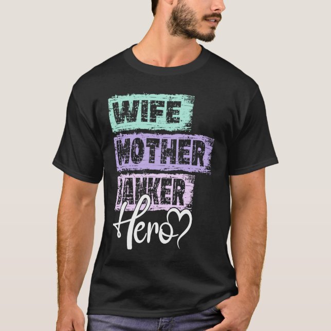 T-shirt Profession mom hero mother Banker  1 (Devant)