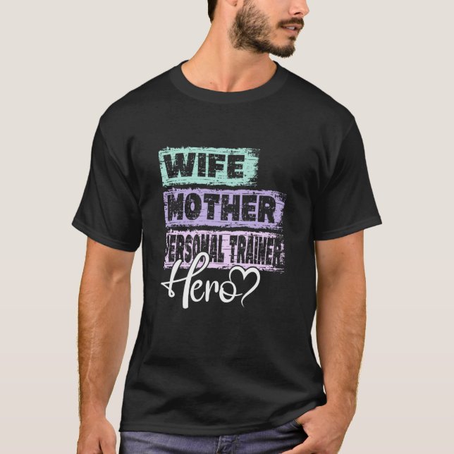 T-shirt Profession mom hero mother Personal Trainer (Devant)