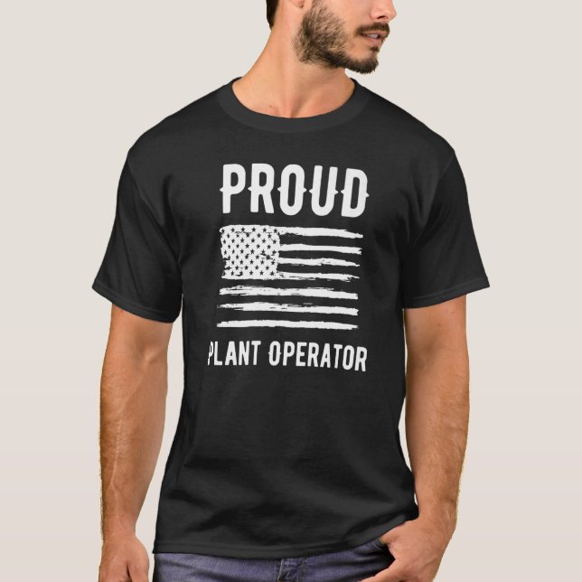 T-shirt Profession Plante fière Prem drapeau américain (Devant)