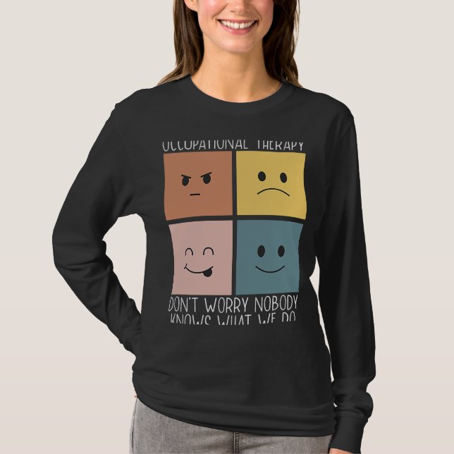 T-shirt Profession professionnelle d'ergothérapie Soins de (Devant)