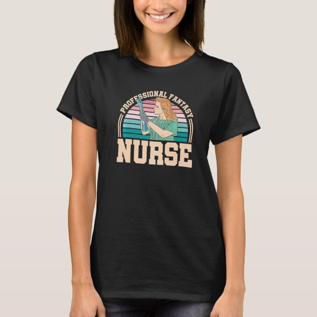 T-shirt Professional Fantasy Nurse Halloween Registered Nu (Devant)