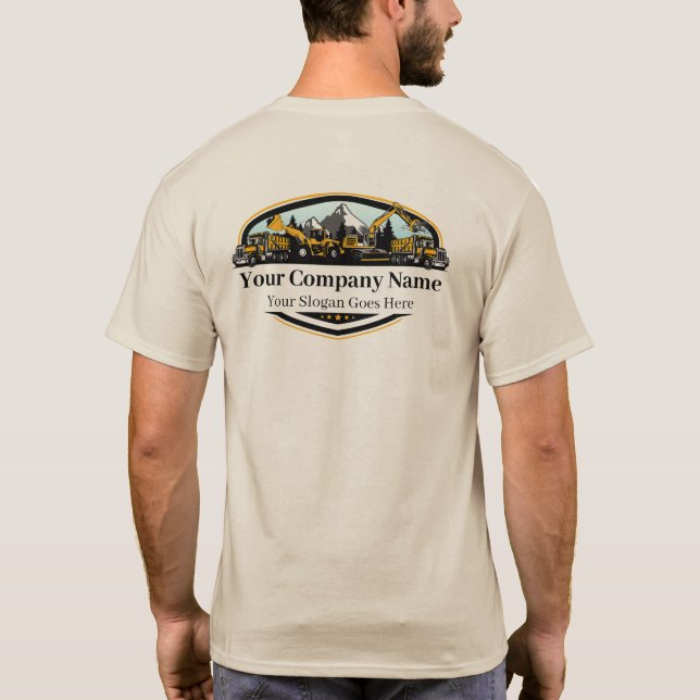 T-shirt Professional Heavy Equipment Construction Company  (Dos)