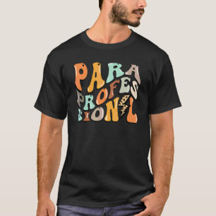 T-shirt Professionnel adjoint rétro éclair Professeur Dos