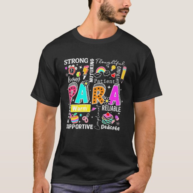 T-shirt Professionnel de l'éducation spécialisée ECSE para (Devant)
