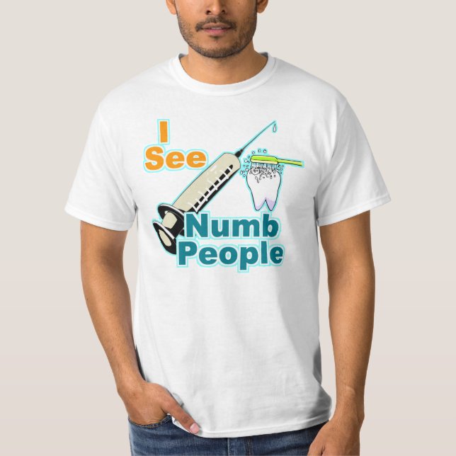 T-shirt Professionnel dentaire de dentiste (Devant)