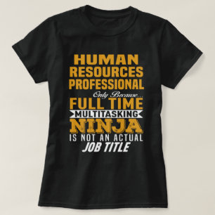 T-shirt Professionnel des ressources humaines