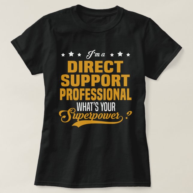 T-shirt Professionnel du support direct (Design devant)