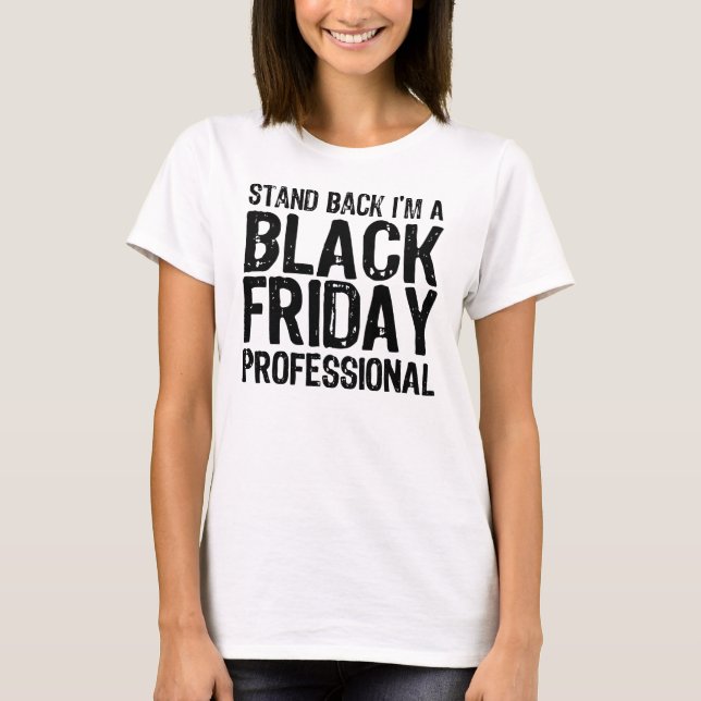 T-shirt Professionnel noir de vendredi (Devant)