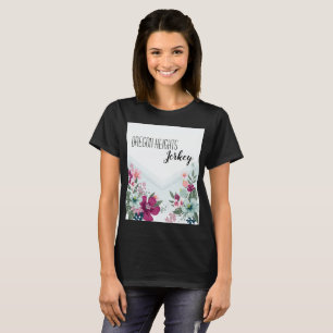 T-shirt professionnel personnalisé Fleurs tropical