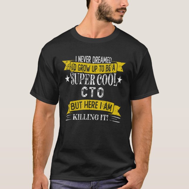 T-shirt Professions du titre de poste de DSI (Devant)