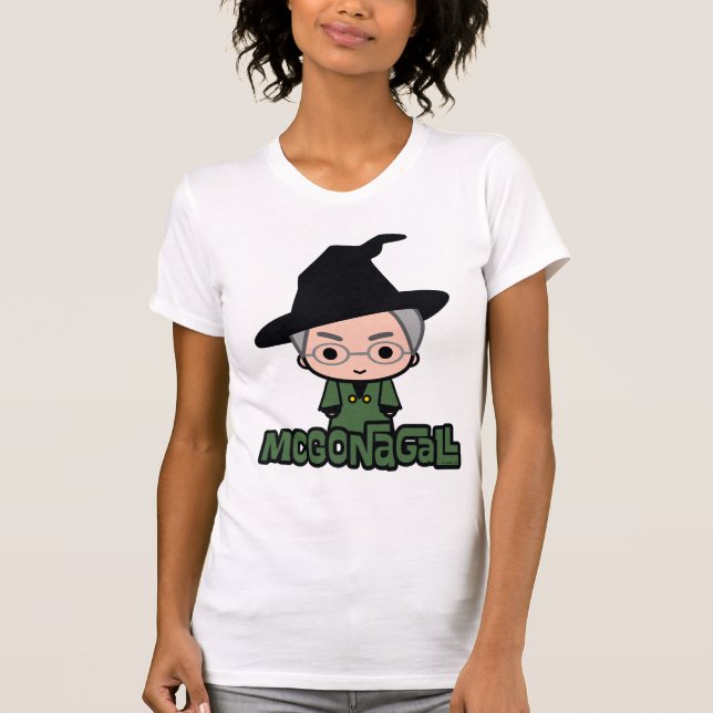 T-shirt Professor McGonagall Cartoon Character Art (Devant)