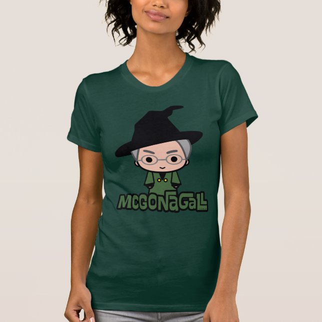 T-shirt Professor McGonagall Cartoon Character Art (Devant)
