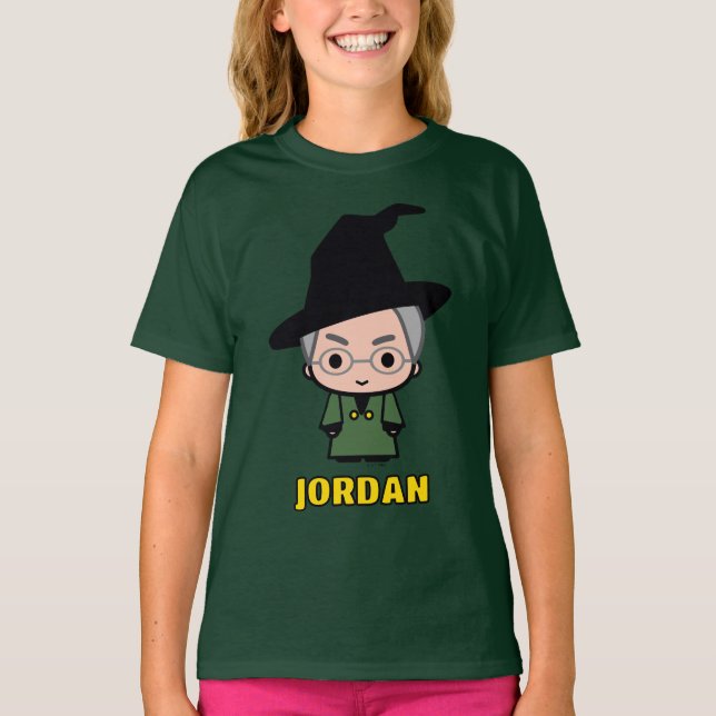 T-shirt Professor McGonagall Cartoon Character Art (Devant)