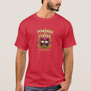 T-shirt Professor Purr-Ple™ – Alimenté par le Café