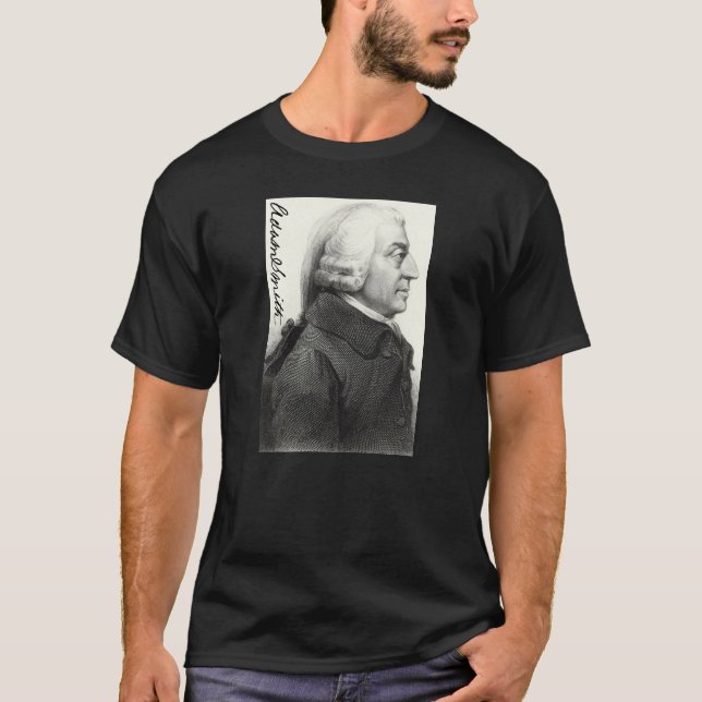 T-shirt Profil Adam Smith (avec signature) (Devant)