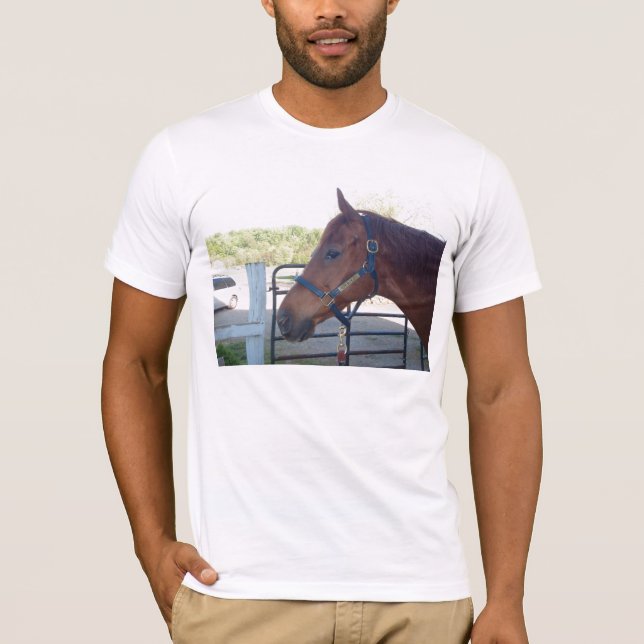 T-shirt Profil bleu bleu de mer (Devant)