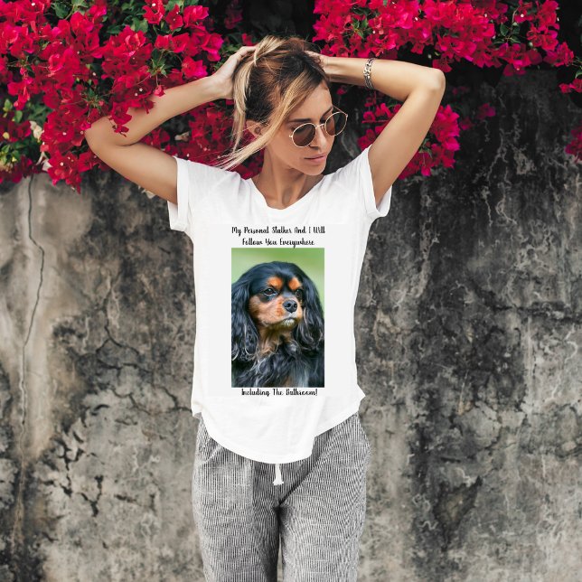 T-shirt Profil De Cavalier King Charles Personal Stalker (Créateur téléchargé)