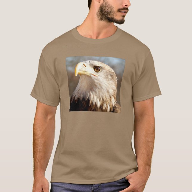 T-shirt Profil de Pygargue à tête blanche Fier (Devant)