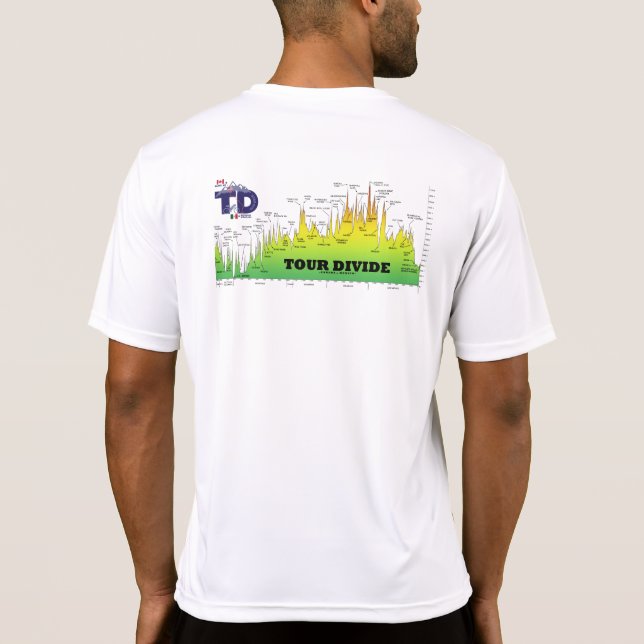 T-shirt Profil d'élévation de la ligne de partage  (Dos)