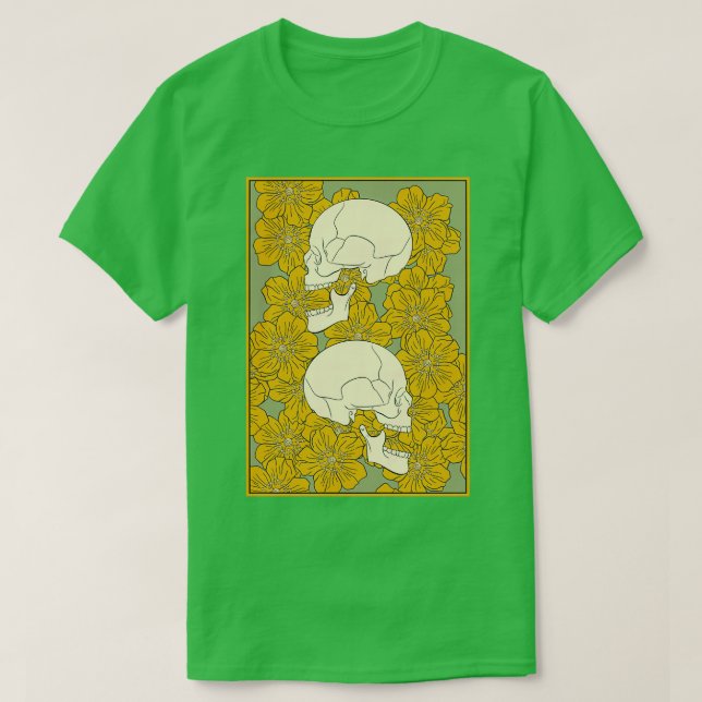 T-shirt Profil du crâne (Design devant)