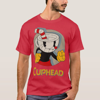 T-shirt Profil ombre cercle Cuphead Vintage famille