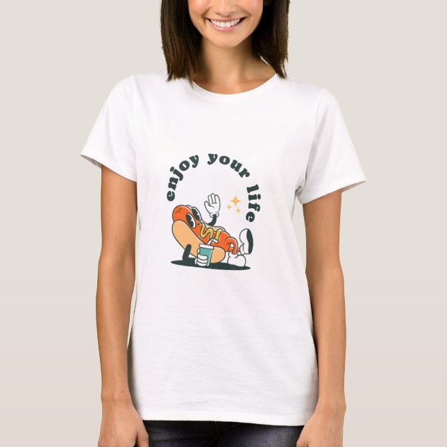 T-shirt Profite De Ta Vie, Chemise Drôle (Devant)