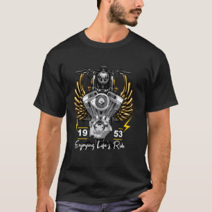 T-shirt Profiter de la balade de la vie Moto classique 195