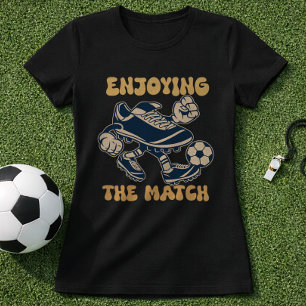 T-shirt Profiter du match Chaussures de football drôles Ar