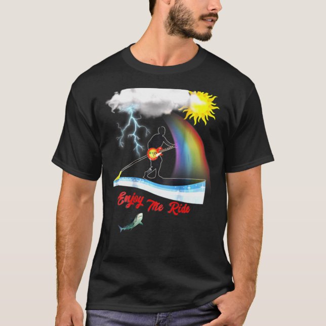 T-shirt Profitez De La Balade Amusants En Plein Air Paddle (Devant)